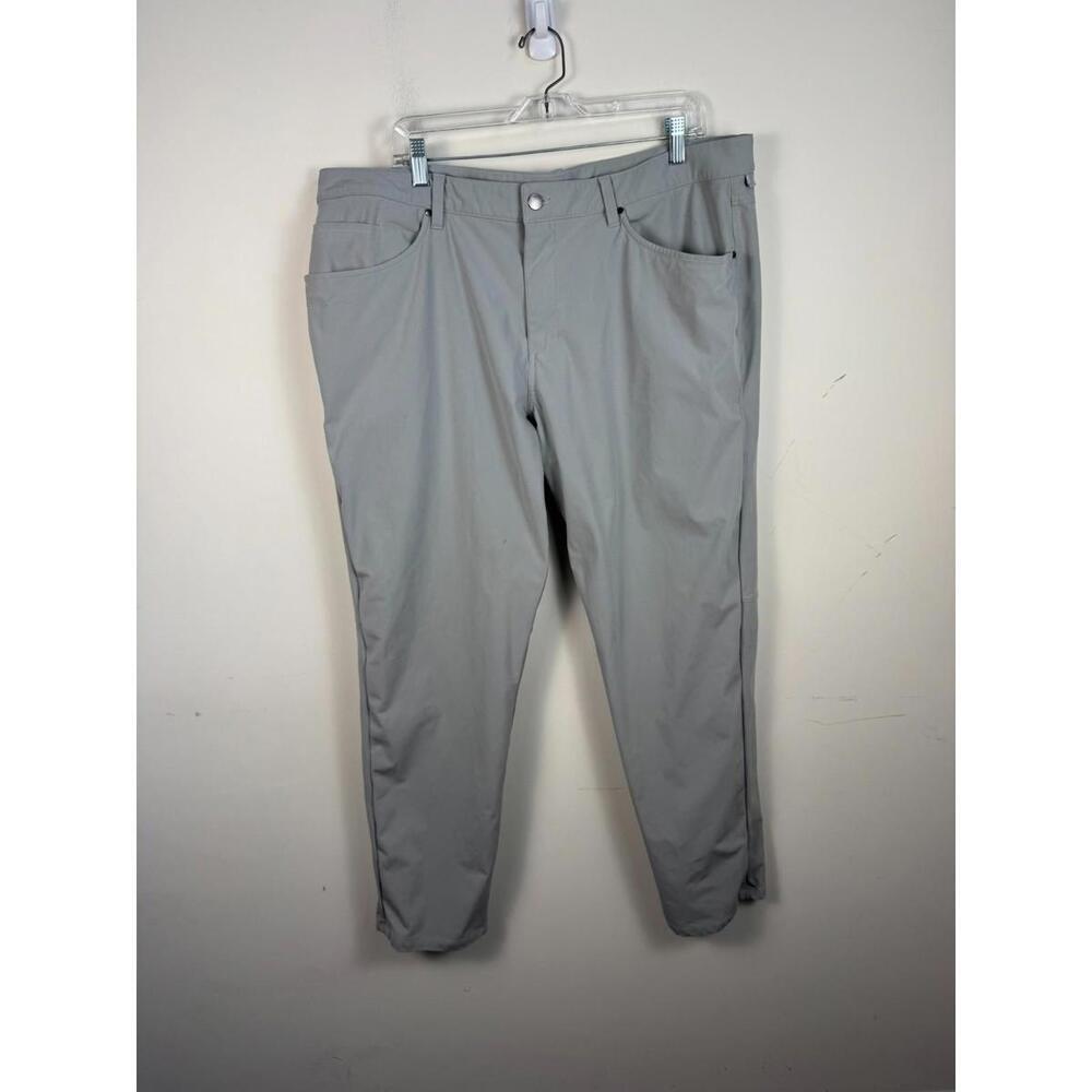 Lululemon ABC Classic Fit Stretch Chinos Pants Grey 40x32‎